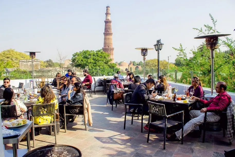 rooftop restaurants in delhi - thetripsuggest